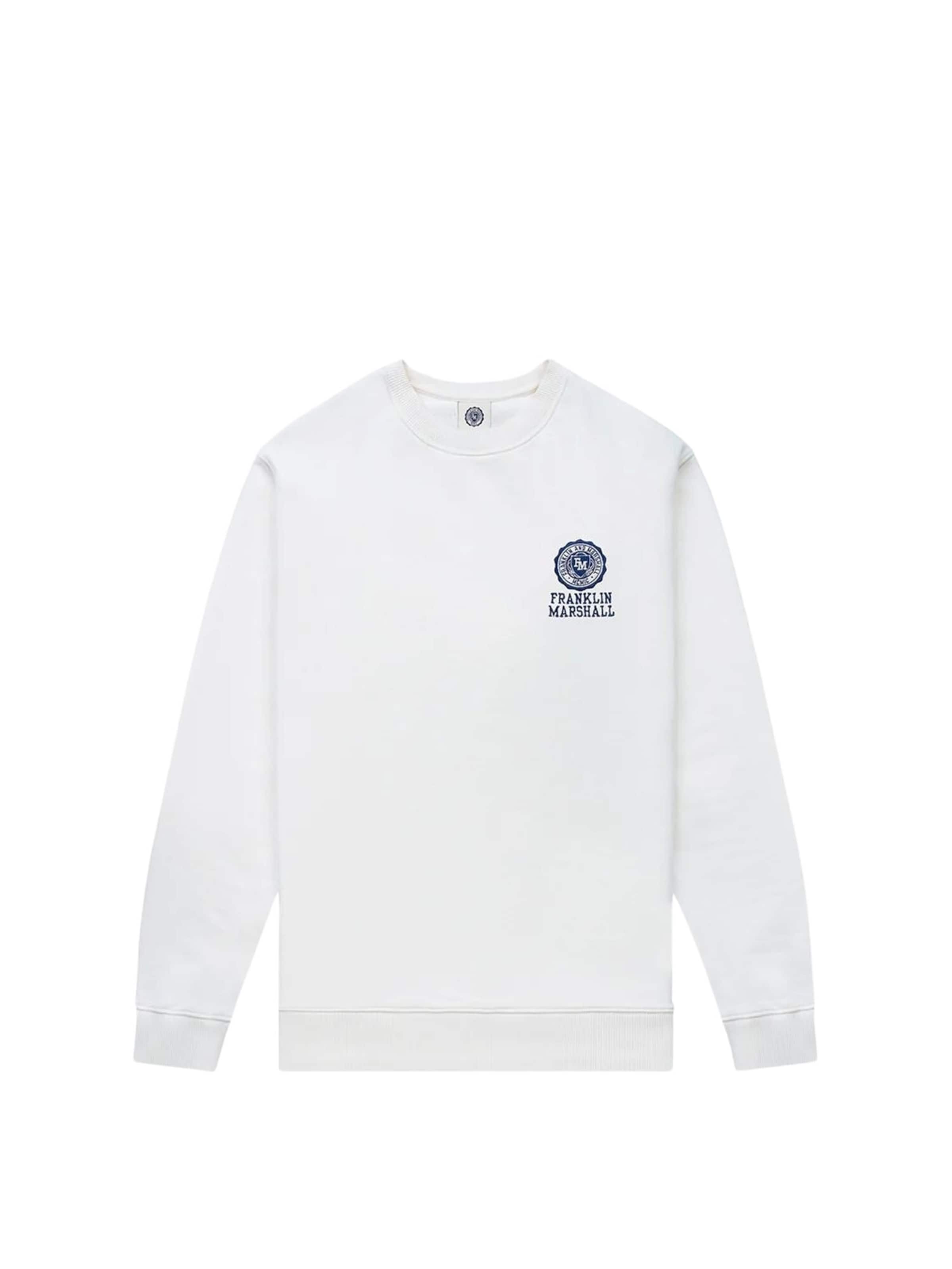 Sweat-shirt FRANKLIN & MARSHALL en blanc : devant