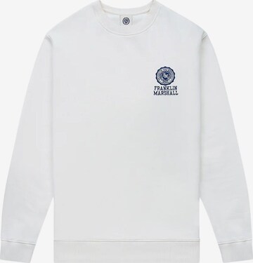 Sweat-shirt FRANKLIN & MARSHALL en blanc : devant