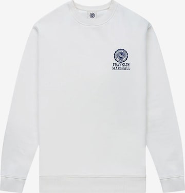 FRANKLIN & MARSHALL Sweatshirt in White: front