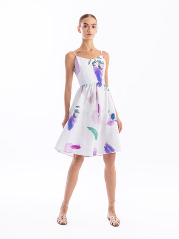 Haris Cotton Jurk 'Haris' in Wit