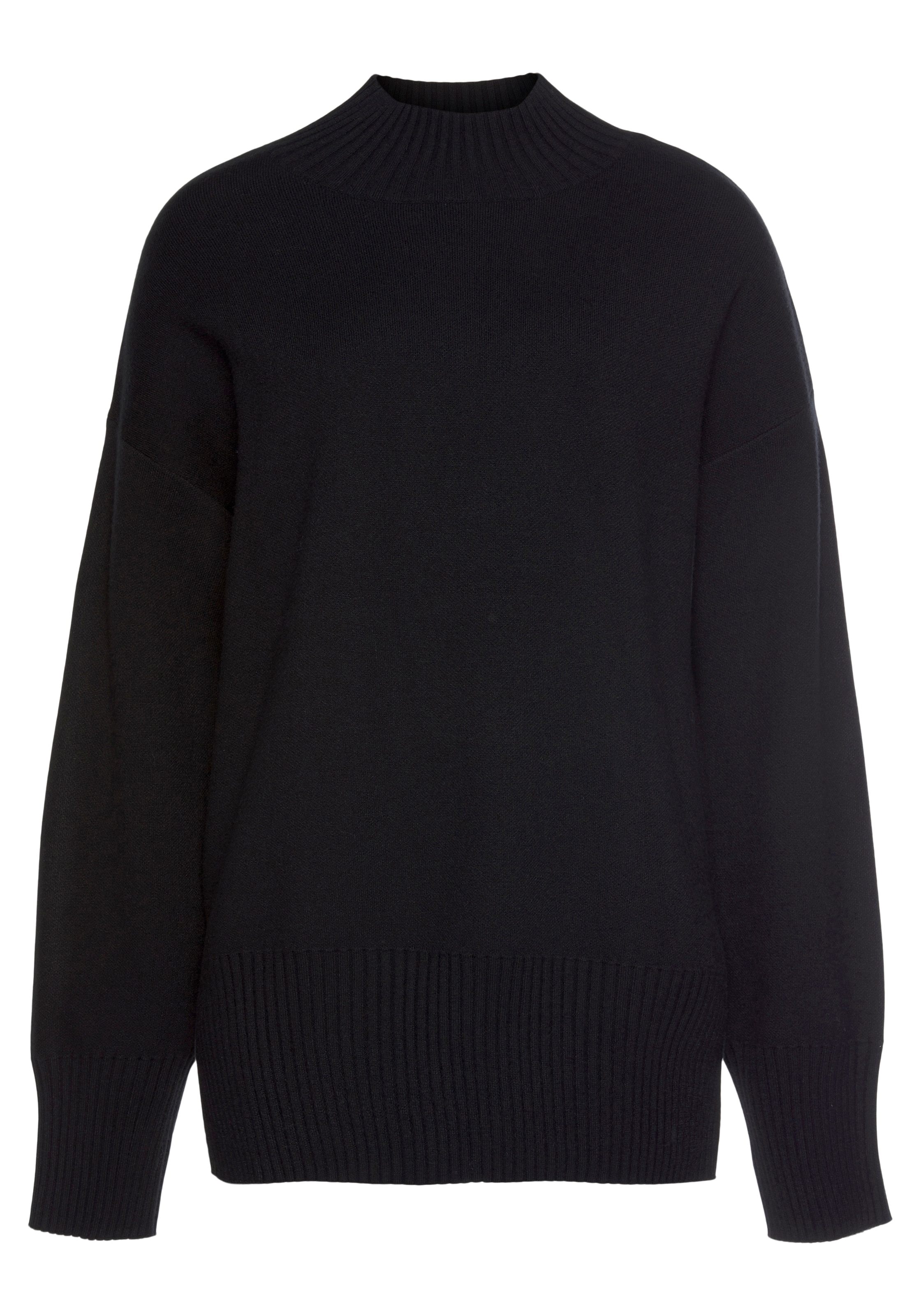 LASCANA Pullover in Schwarz: Vorderseite