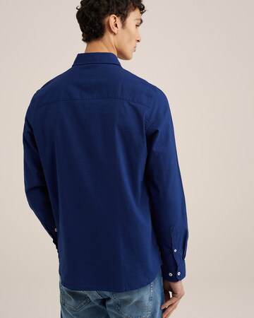 WE Fashion - Ajuste estrecho Camisa en azul