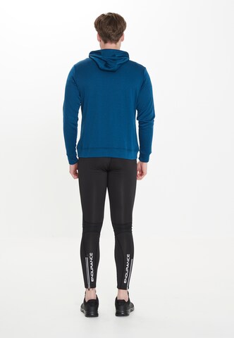 ENDURANCE Athletic Zip-Up Hoodie 'Dereff' in Blue