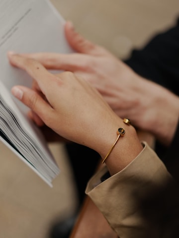 Les Reines Armband 'Topaz Eclipse' in Goud