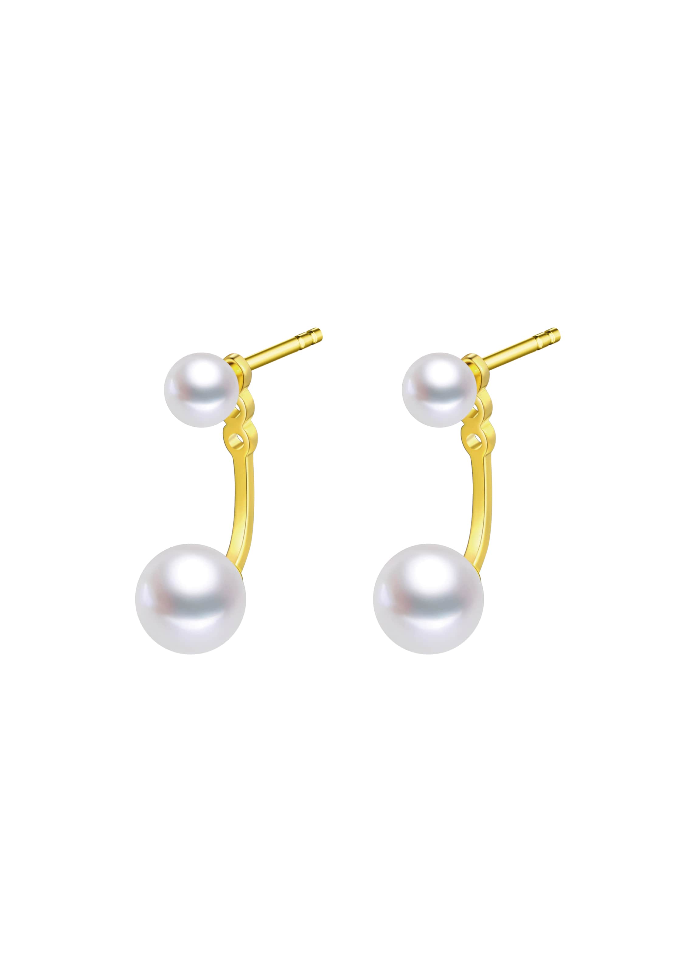 Nana Kay Earrings 'Baroque Flair' in Gold: front