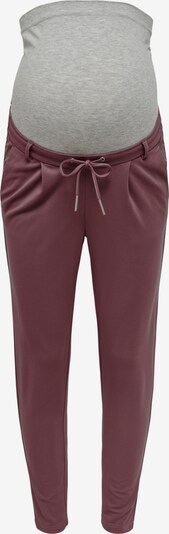 Only Maternity Bundfaltenhose 'POPTRASH' in grau / lila, Produktansicht
