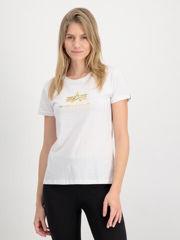 ALPHA INDUSTRIES Shirt in White