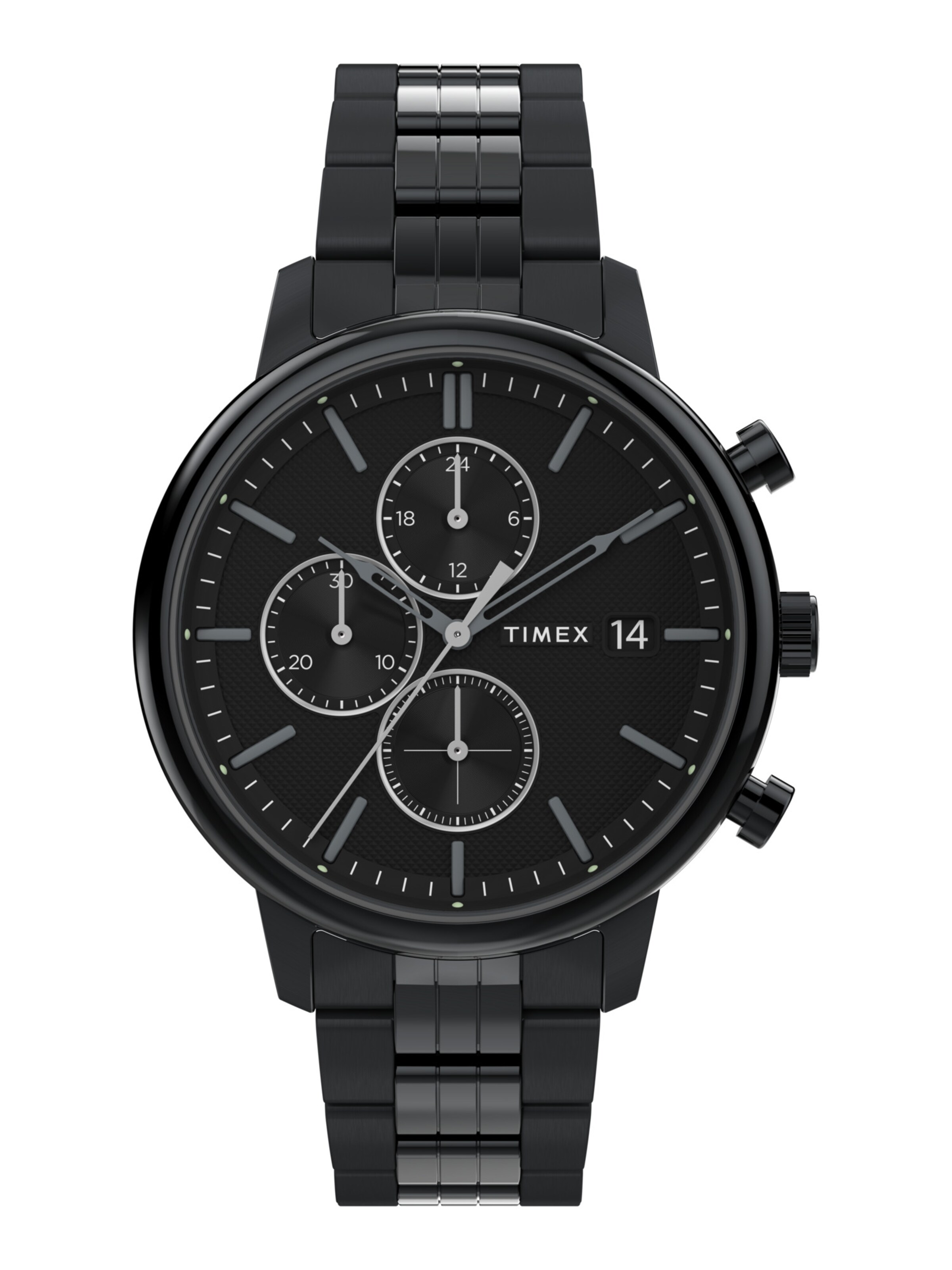 Montre à affichage analogique ' Chicago ' TIMEX en noir : devant