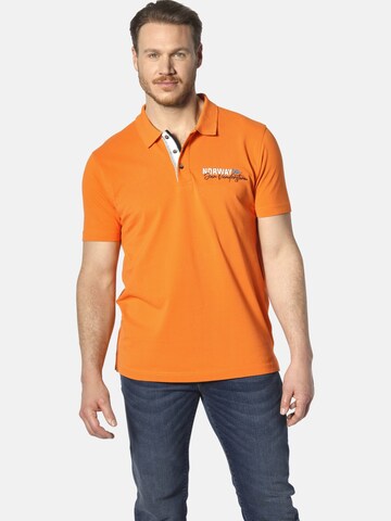 T-Shirt ' Jakov ' Jan Vanderstorm en orange : devant