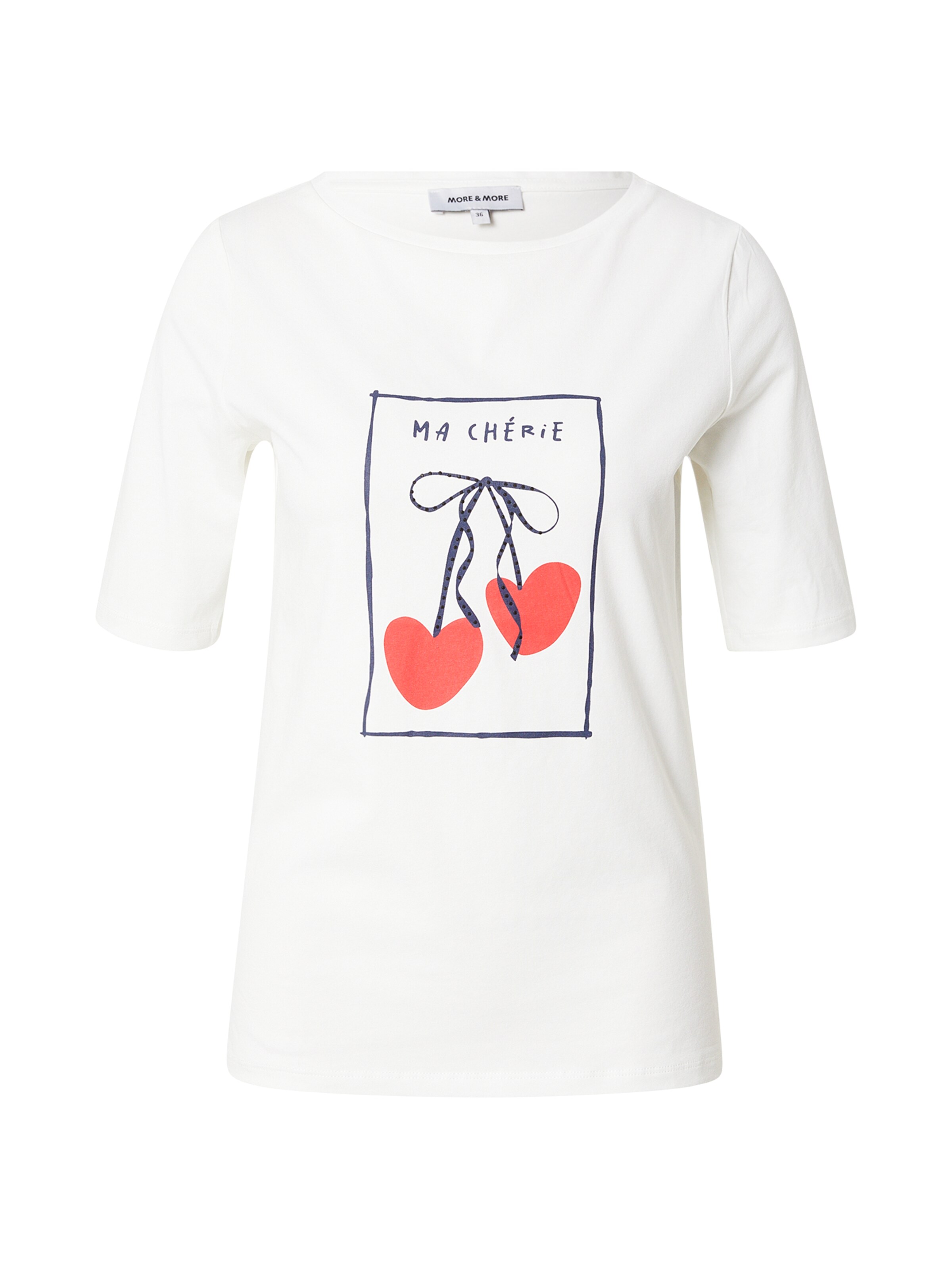 MORE & MOREMajica 'Cherry Hearts' - bijela boja: prednji dio