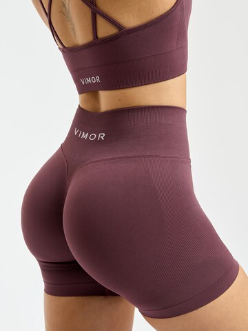 Vimor Skinny Leggings 'Joy Scrunch Shorts' in Purple