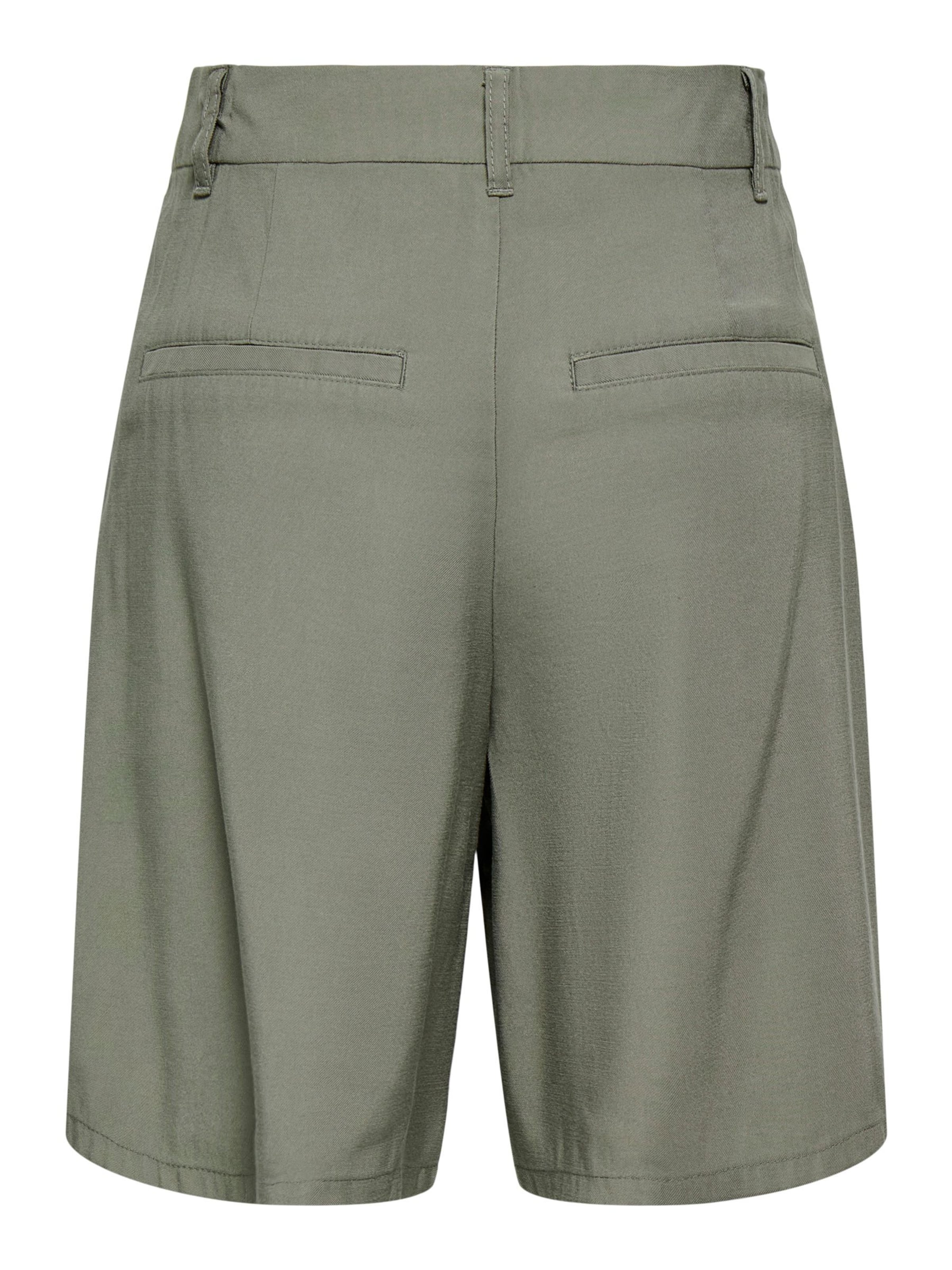 ONLY Regular Bandplooibroek 'ONLaris' in Groen