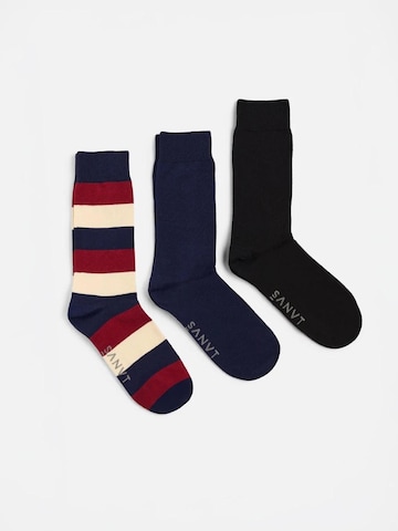 SANVT Socks 'The Crew Socks (3 Pack)' in Grey: front