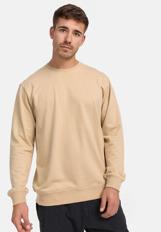 INDICODE JEANS Sweatshirt 'Holt' in Beige: front