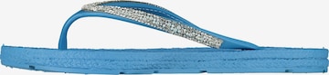 Hailys T-Bar Sandals 'Fili' in Blue: front