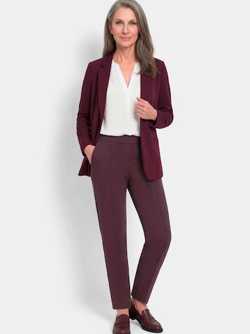 Regular Pantalon 'Louisa' Goldner en rouge : devant