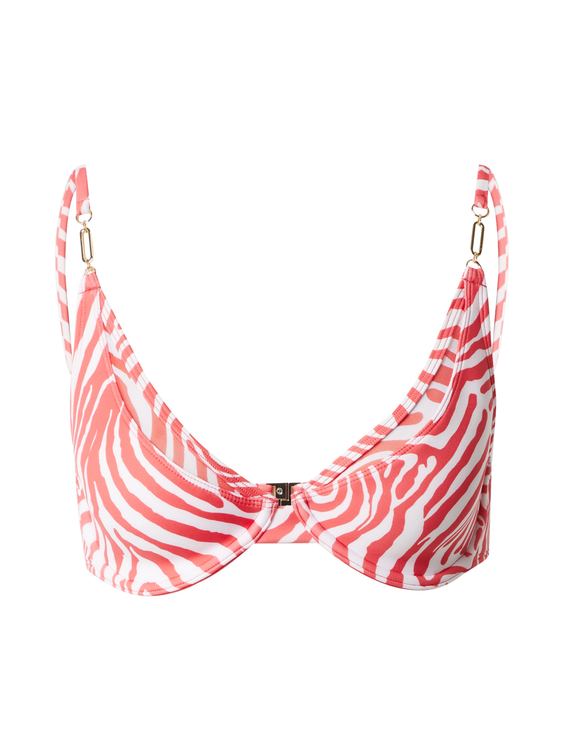 sarkans River Island T-krekla Bikini augšdaļa: no priekšpuses