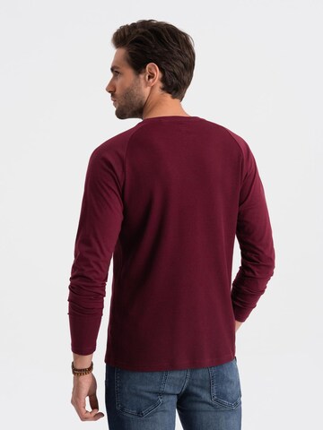 Ombre Shirt 'OM-LSCL-0109' in Rood