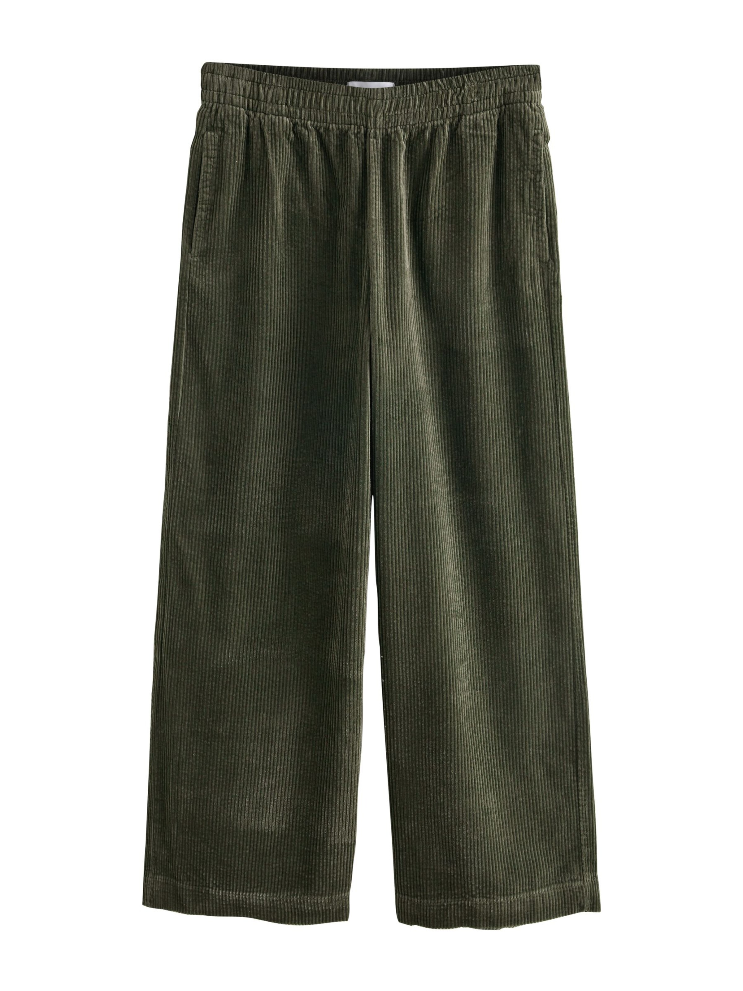 Wide Leg Pantalon Next en vert : devant