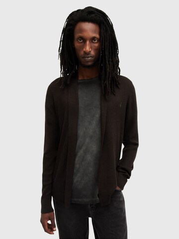 AllSaints - Cárdigan en marrón: frente