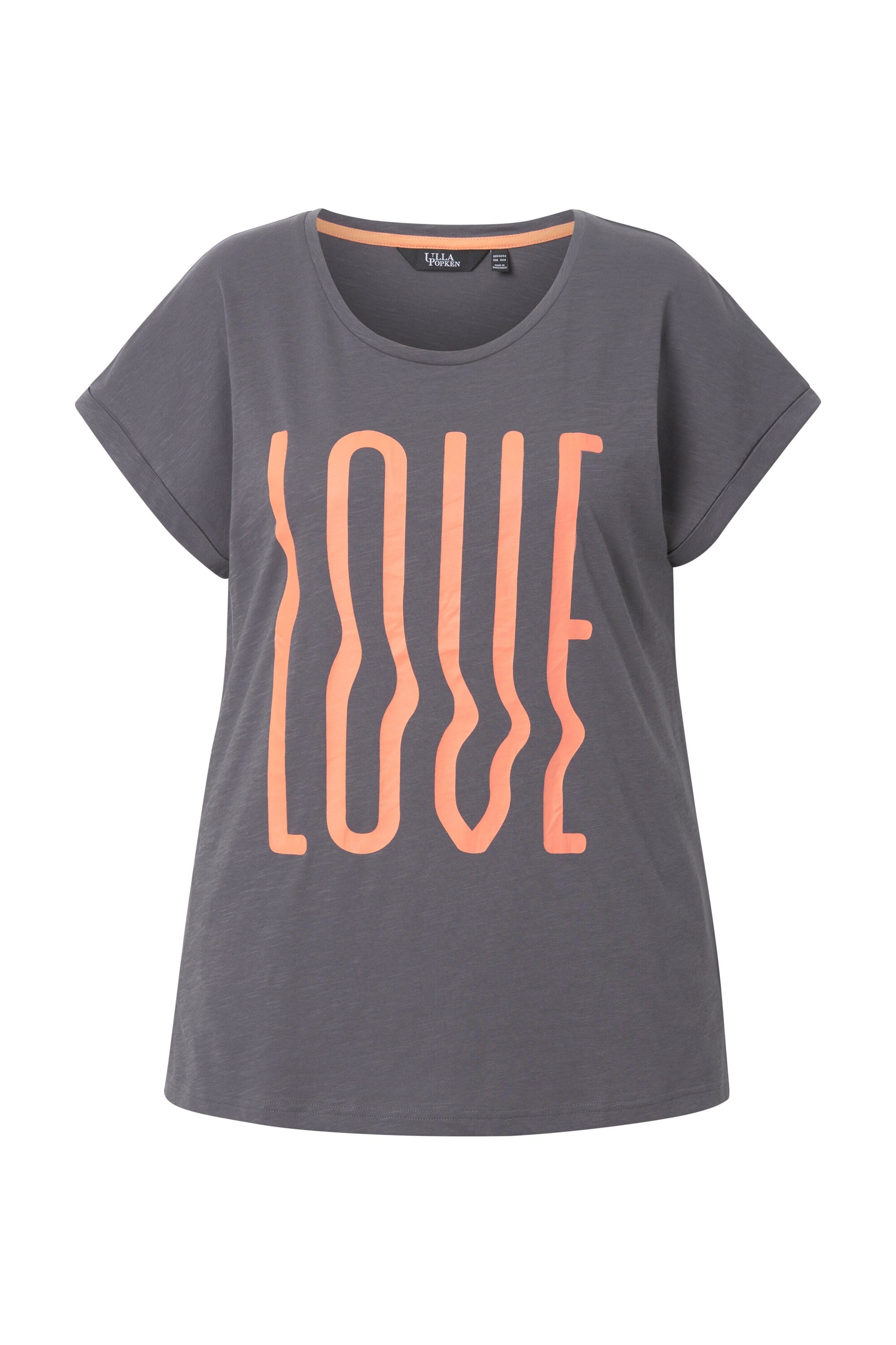 Ulla Popken T-Shirt in Grau: Vorderseite