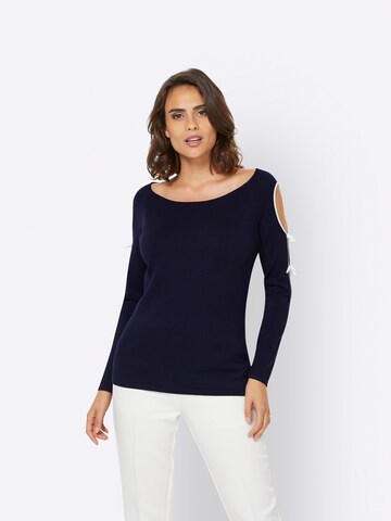 Pull-over heine en bleu : devant