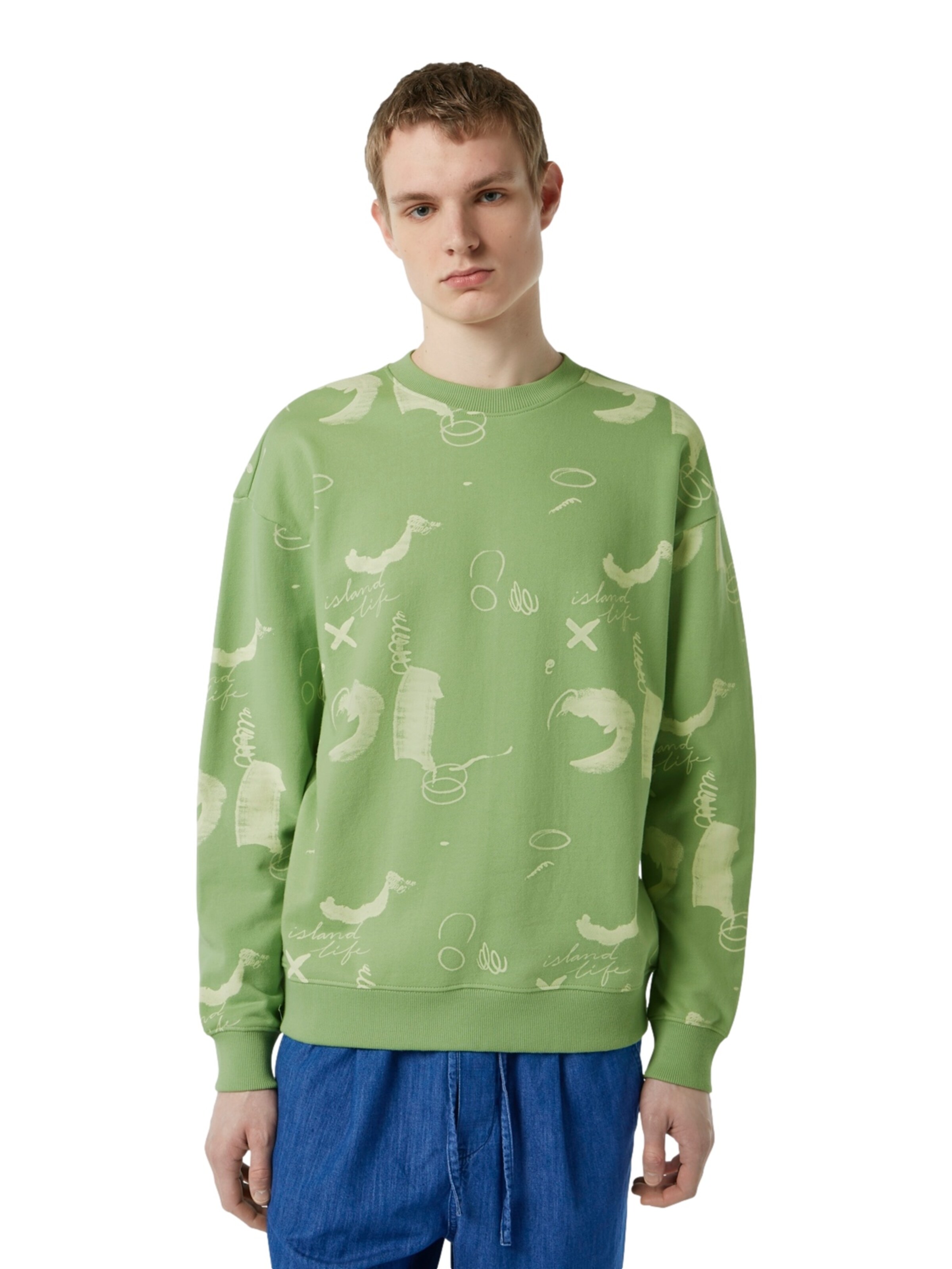 SCOTCH & SODA Sweatshirt i grøn: forside