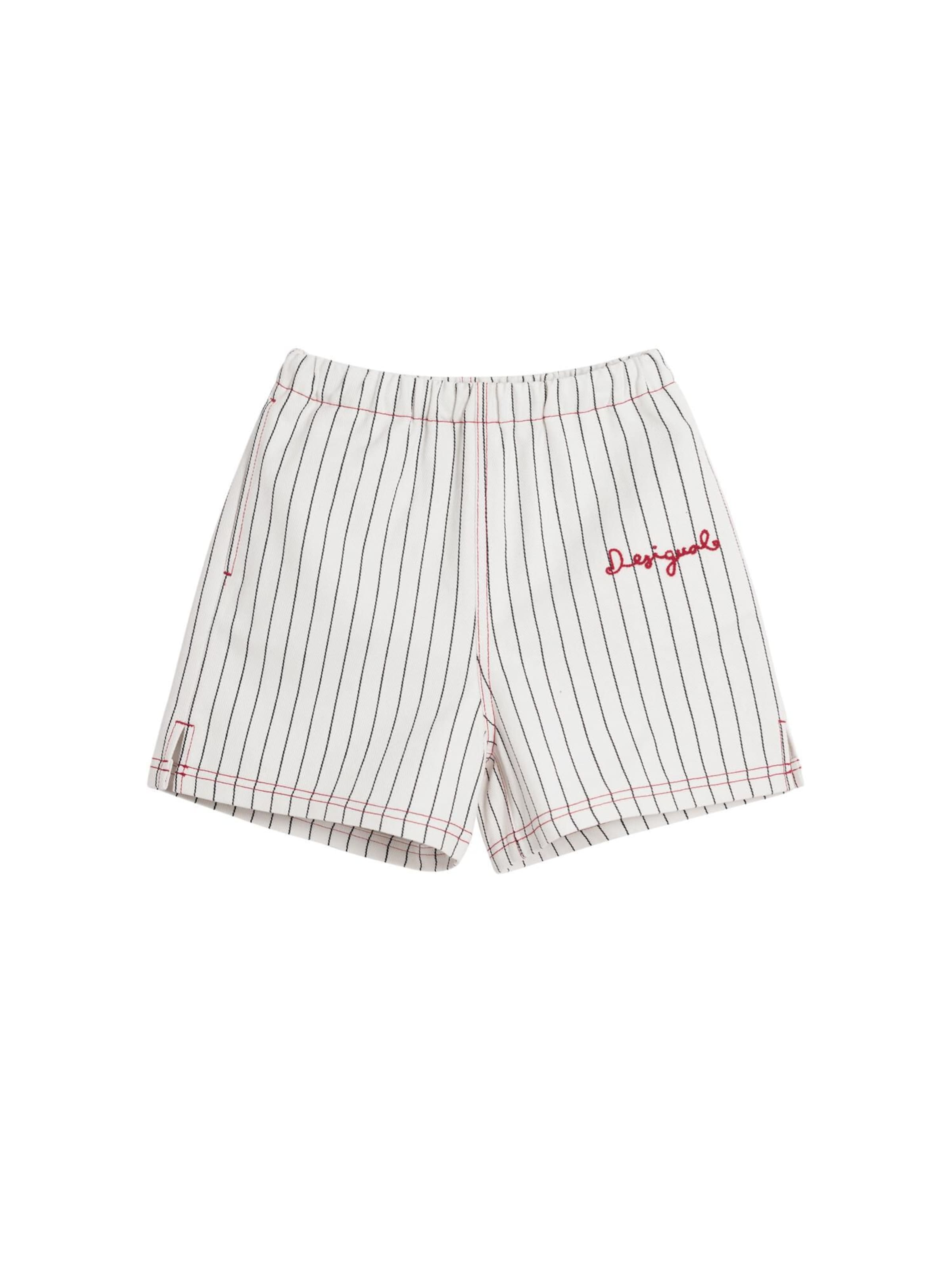 DesigualLoosefit Hlače - bijela boja: prednji dio