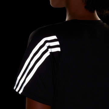 ADIDAS PERFORMANCE Performance Shirt 'Run Icons 3-Stripes' in Black