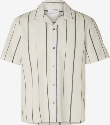 SELECTED HOMME - Ajuste confortable Camisa en beige: frente