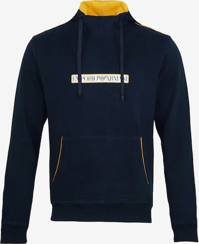 Emporio Armani Sweatshirt in beige / dunkelblau / schwarz / weiß, Produktansicht