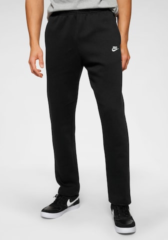 Nike Sportswear Normální Kalhoty 'CLUB FLEECE' – černá: přední strana