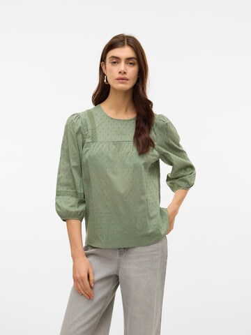 Camicia da donna 'VMTRINE' di VERO MODA in verde: frontale
