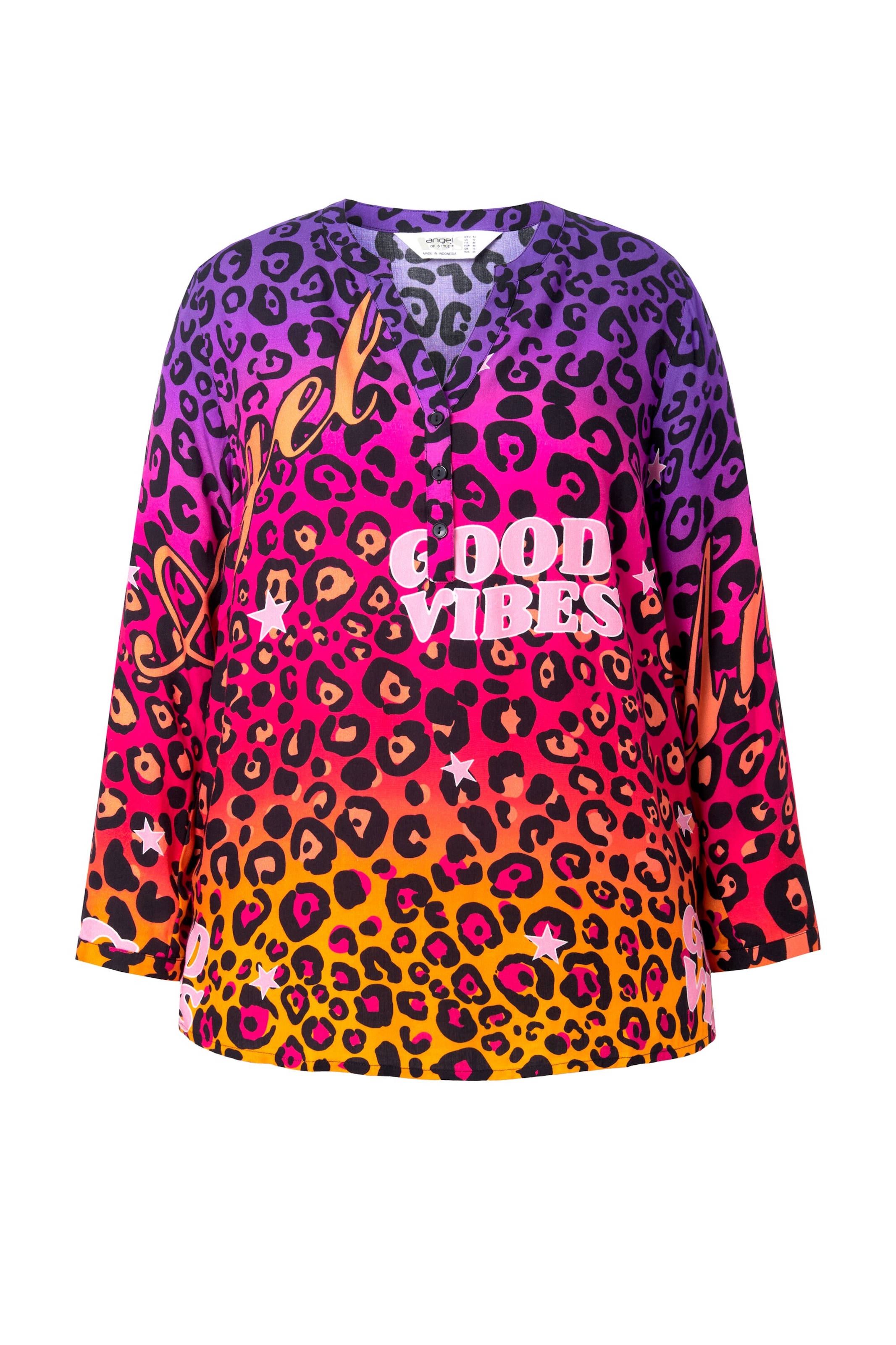 Angel of Style Bluse in Mischfarben: Vorderseite
