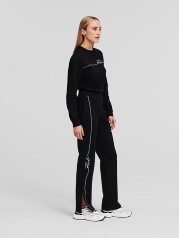 Karl Lagerfeld Regular Hose in Schwarz