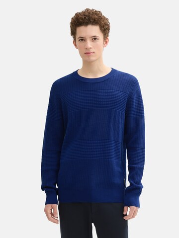 TOM TAILOR DENIM Trui in Blauw: voorkant