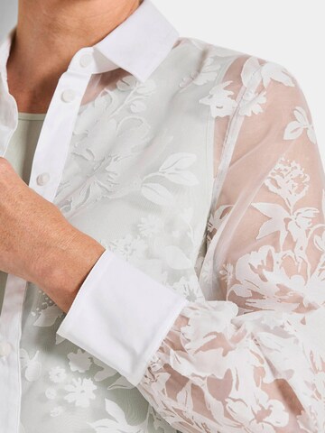 Goldner Blouse in Wit