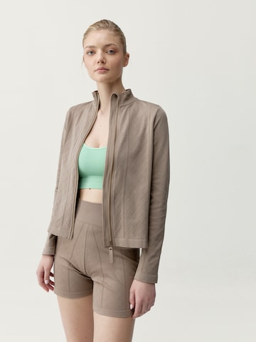 Born Sportief sweatvest 'Ares' in Grijs: voorkant