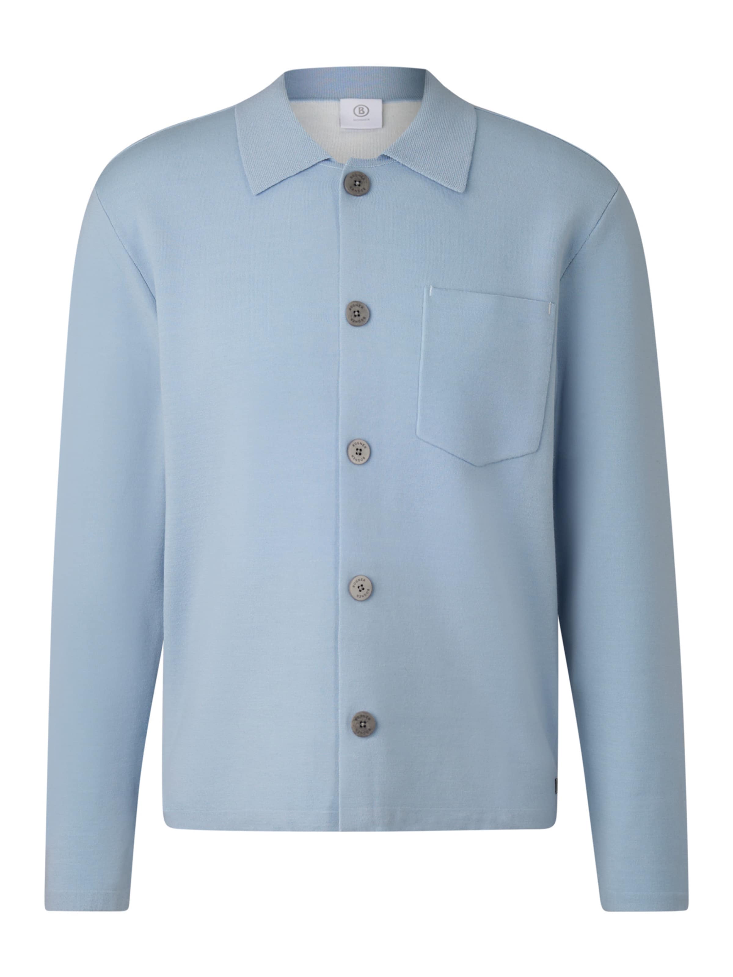 BOGNER Strickjacke 'Olaf' in Blau: Vorderseite