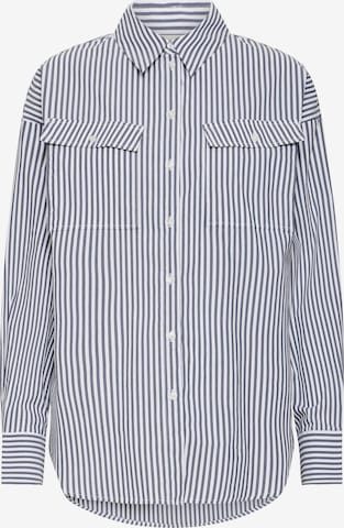 ICHI - Blusa 'KATJA' em azul: frente