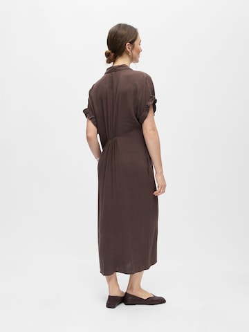 OBJECT Kjole 'Sanne Tiana' i brun