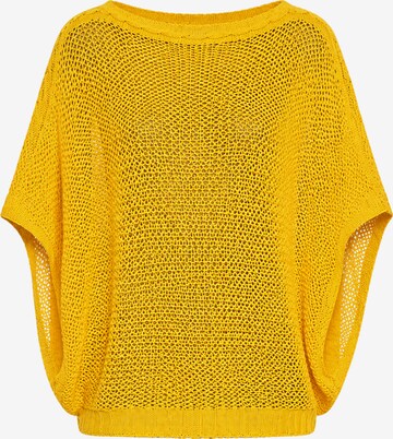 Süel knitwear - Jersey 'Birthday' en amarillo: frente