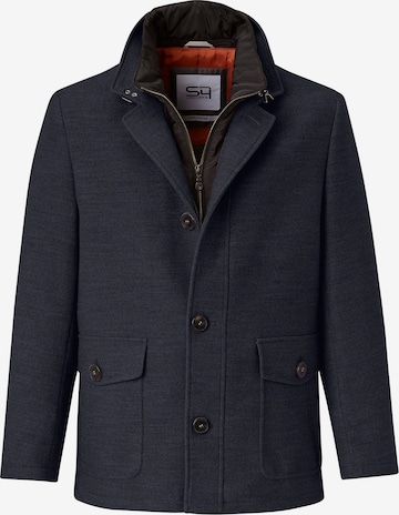 S4 Jackets Between-Seasons Coat in Blue: front