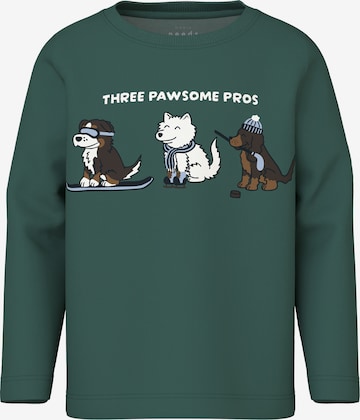 Maglietta 'NMMVUX' di NAME IT in verde: frontale