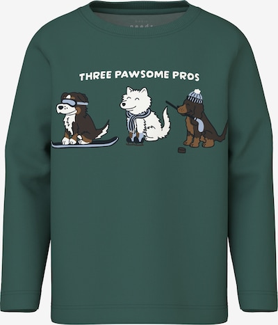 NAME IT Paita 'NMMVUX' värissä ruskea / tummanvihreä / valkoinen, Tuotenäkymä