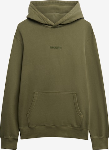 Sweat-shirt Superdry en vert : devant