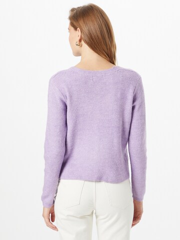 Cardigan PIECES en violet