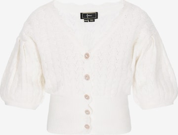 faina - Casaco de malha em branco: frente