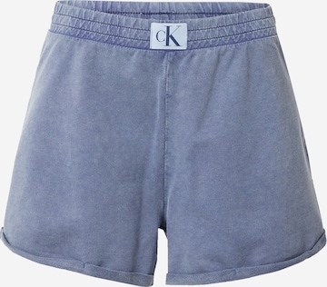 Calvin Klein Swimwear Broek in Blauw: voorkant