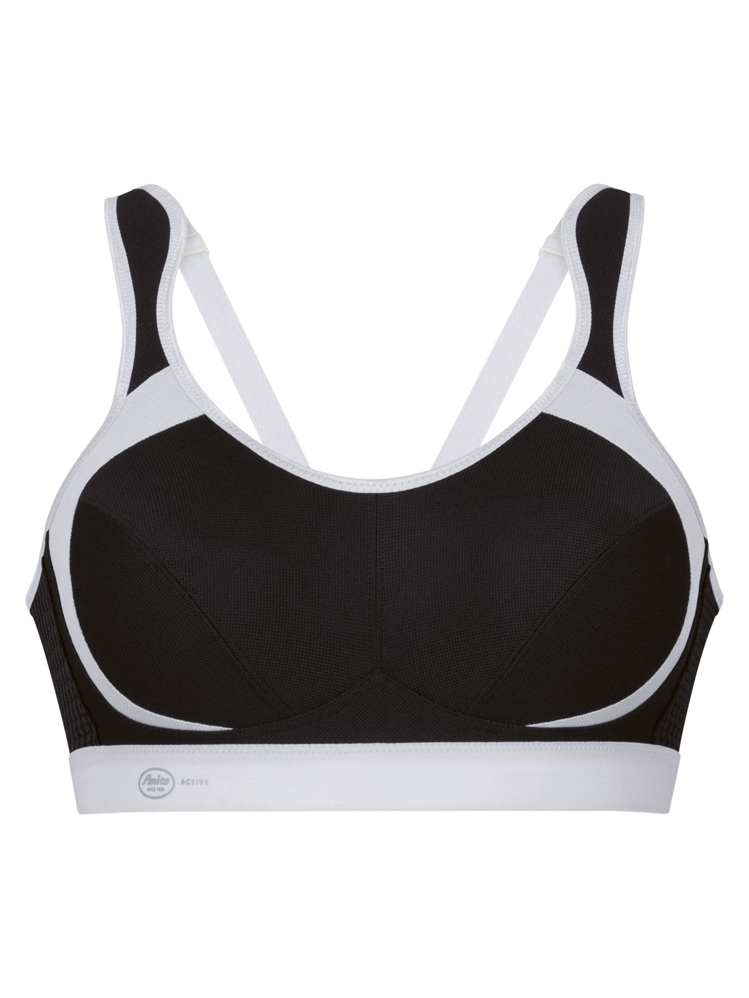 ANITA Bandeau BH 'extreme control Sport' in Zwart: voorkant